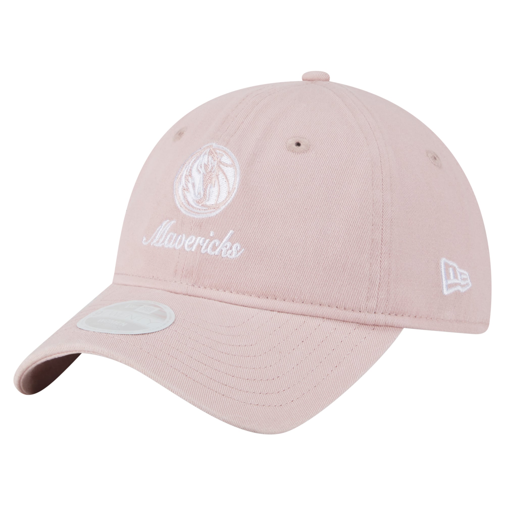 Women's New Era Pink Dallas Mavericks Gameday Preppy 9TWENTY Adjustable Hat